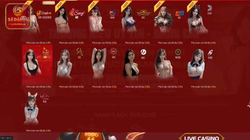 Giới thiệu về sảnh PP Casino tại nhà cái SODO