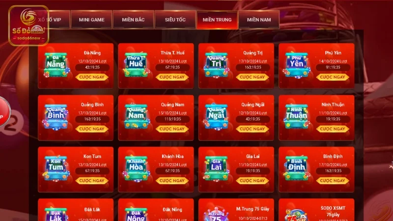 Ưu điểm của xổ số miền Trung tại nhà cái SODO